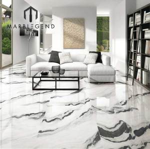 china wholesale price panda white marble slab stairs natural marble livingroom flooring