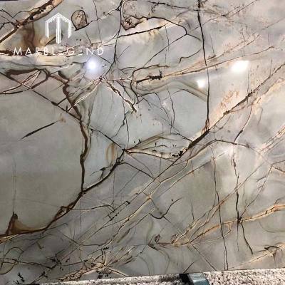 manufacture price Brazil roman blue quartize slab luxury quartz stone livingroom marble wall