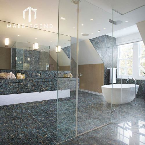 granite suppliers custome blue Labradorite granite slab countertops blue bathroom flooring