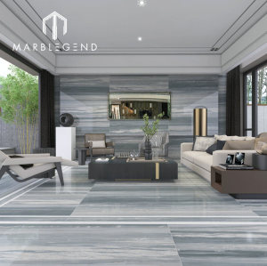 marble slab suppliers customize luxury Italy Palissandro Blue Nuvolato marble tile natural stone flooring villa decor