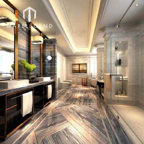 marble slab suppliers customize luxury Italy Palissandro Blue Nuvolato marble tile natural stone flooring villa decor