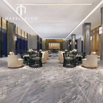 marble slab suppliers customize luxury Italy Palissandro Blue Nuvolato marble tile natural stone flooring villa decor