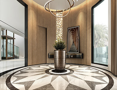 Villa entrance design