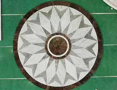 waterjet marble medallion