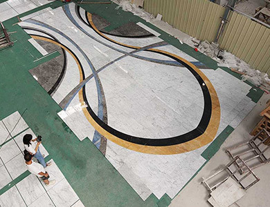 waterjet marble flooring production