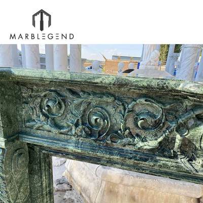 manufacture fireplace price classic indian green marble mantel decoratived marble tile around fireplace