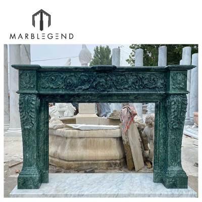 manufacture fireplace price classic indian green marble mantel decoratived marble tile around fireplace