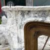 Factory fireplace price victorian classic statue marble mantel white marble tile around fireplace