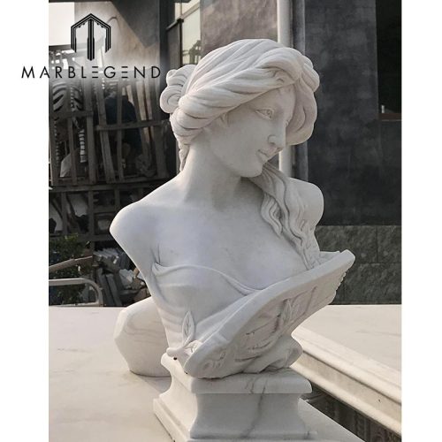 Indoor italian marble head statue stone figure sculpture