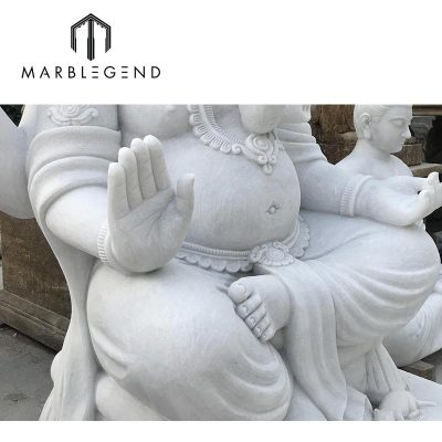 Factory price italian white marble elephant statue for wholesale