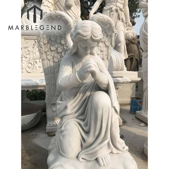 manufacture italian angel marble statues life size aesthetic marble statues for sale Marble
