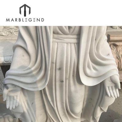 custom handcraft carved white marble statue woman 丨female marble sculpture