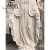 custom handcraft carved white marble statue woman 丨female marble sculpture