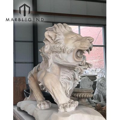 manufacture marble lion statue custom ancient white marble statues price