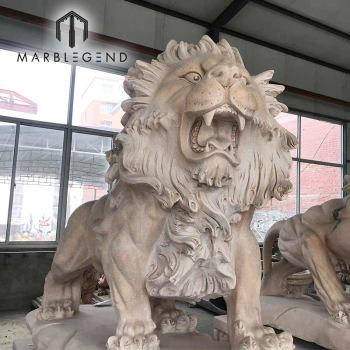 manufacture marble lion statue custom ancient white marble statues price