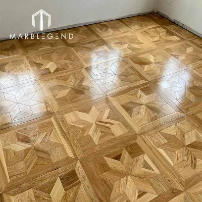 manufacture brown hardwood flooring living room parquet wood laminate flooring for luxury villa hall