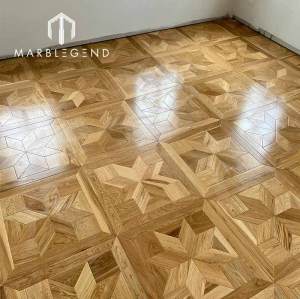 manufacture brown hardwood flooring living room parquet wood laminate flooring for luxury villa hall