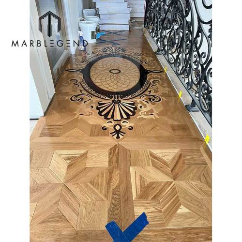 manufacture brown hardwood flooring living room parquet wood laminate flooring for luxury villa hall