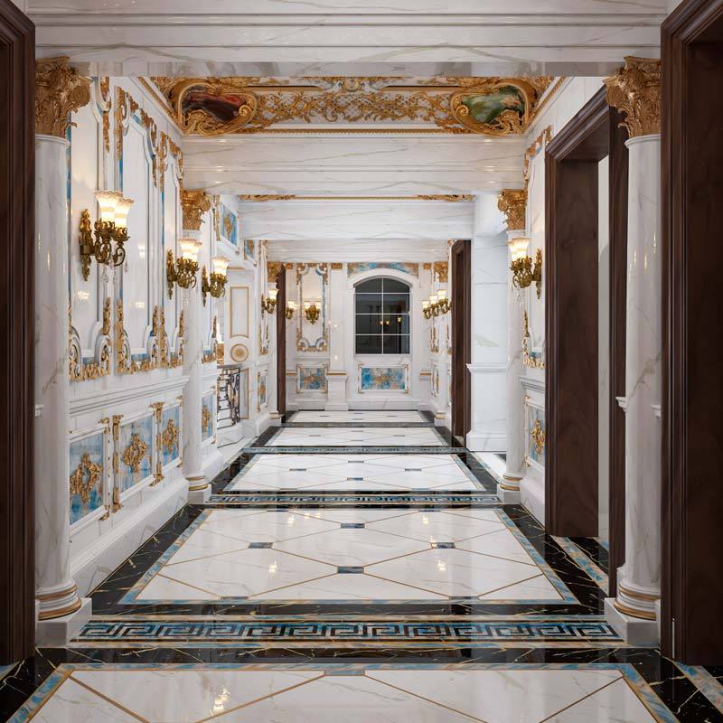 custom natural white marble tile flooring marble slab price wall for villa decor