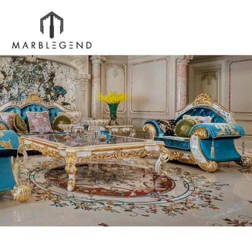 custom luxury lobby marble medallion floor tile villa marbe inlay flooring decor