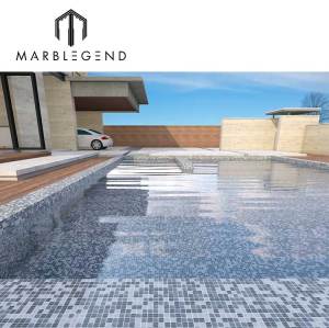 the mosaic company custom greek swimming pool glass mosaic floor tile for villa project