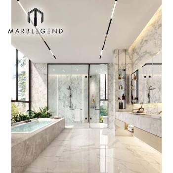 Customized Bathroom Interior Design Solutions: Turn-key Projects with Natural Marble Material