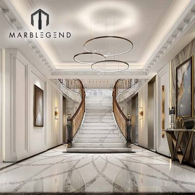 lobby interior design interior design luxury villa lobby entrance stone material supplier for Turn-key project solutions