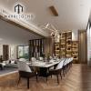 modern house interior design art deco interior design service villa project  in Doha