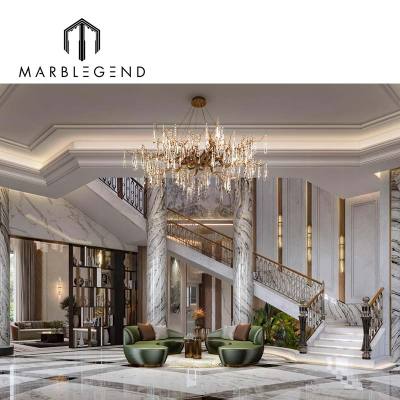 Transform Your Luxury Villa with Exclusive Turn-key Project Solutions - Custom Marble Floors and Elegant Modern House Interior Design