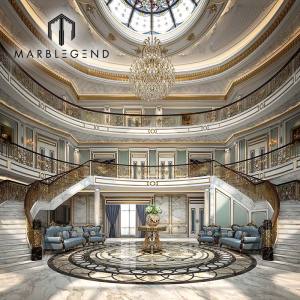 Luxury Villa Project Solution: One-Stop Interior Design and Waterjet Marble Floor