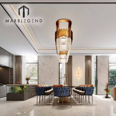 OEM Custom Natural Marble Villa Decor - Turn-key Solutions for Modern Livingroom 丨 Lobby Interior Design