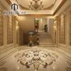 Luxurious Entrance Interior Design with Waterjet Marble floor - Customizable OEM Interior Design Services