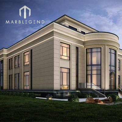 Customized Architecture Design Service: Limestone Exterior Wall Cladding for Villa Projects