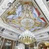 Custom Luxury Palace Curtain Wall PUP Ceiling Panel GRG Mansion Coffer Ceiling Tile