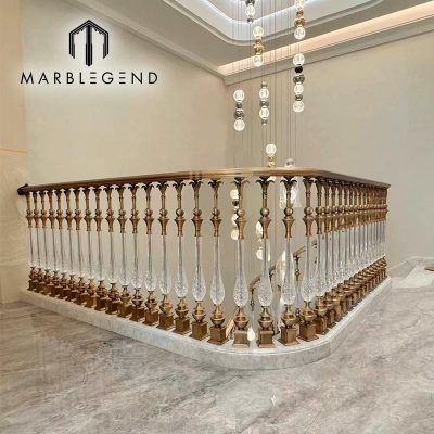 Bespoke K9 Crystal Railing Supplier for Luxury Balcony and Stair Designs