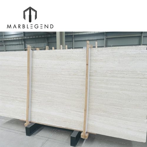 Wholesale Outdoor and Indoor Italy White Travertine Flooring Tile Premiumc Polished Travertine wall Slab