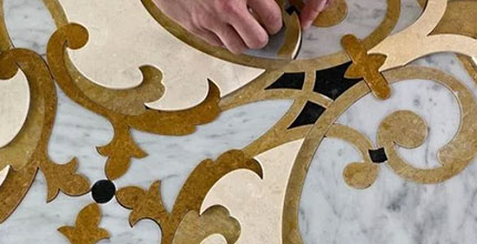 Waterjet Marble Flooring