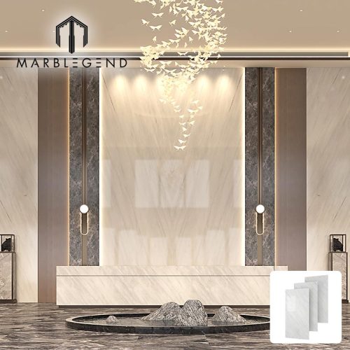 Custom Villa Interior Decor White Marble Wall Tile Natural Luxury Tasso White Marble Slabs For Project