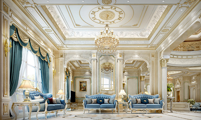 Classical Luxury House Living Room Design