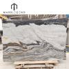 Tajikistan Grey Natural Marble Slab Custom Bookmatch Feature Marble Wall Panel