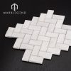 PFM External wall cladding Stone Mosaic Tiles Custom Tasso White Marble Mosaic Tiles For Flooring