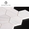 Bespoke kitchen pentagon mosaic tile Best price natural stone white tasso white marble flooring mosaic pattern