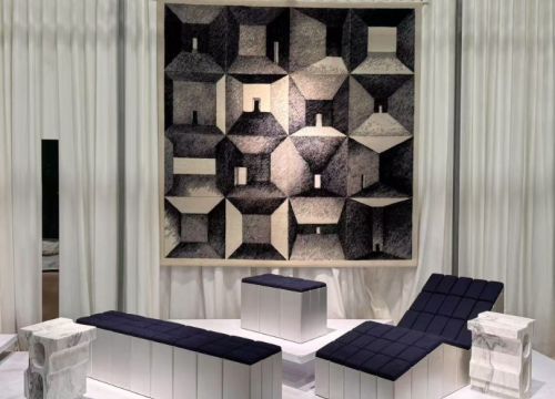 South Africa’s Iconic Design Brand OKHA × PFM Quarry: Milano White Marble Dazzles at Guangzhou Design Expo!