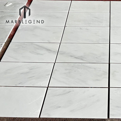 factory direct supplier luxury polished milano white marble thin slab slim marble tiles for bathroom lobby