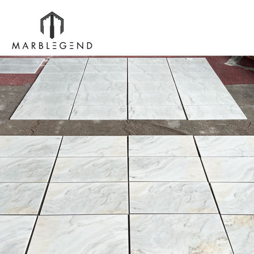 milano white marble white marble with grey veins thin marble flooring tiles for interior decoration