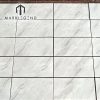 Factory Price High Gloss White Marble Grey Diagonal Veins Durable Polished Surface 10mm thin slabs panels
