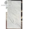 Polished White Marble Thin Slab Panels with Grey Diagonal Veins – Durable Surface | Manufacturer Direct