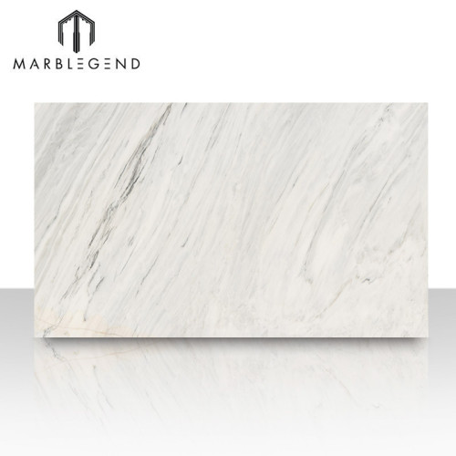 Factory Direct Supply Custom Polished White Marble Slabs High Gloss Durable for Hotel Wall Floor Villa Stair
