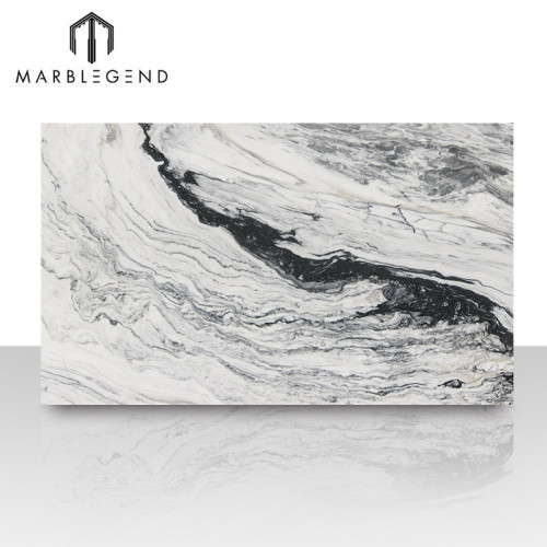 Marble Slab Factory Luxury Black White Marble Pattern Marble Stone Slabs for modern interior decoration