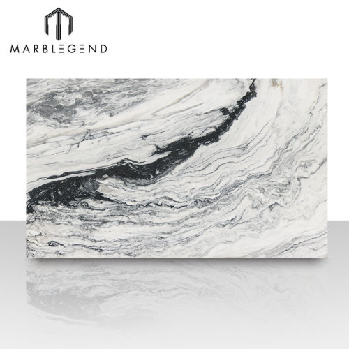 Marble Slab Factory Luxury Black White Marble Pattern Marble Stone Slabs for modern interior decoration